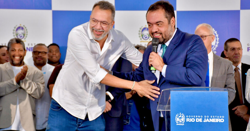 Canella avisa que deixa Prefeitura de Belford Roxo em 30 de março para disputar o Senado marcio canella e claudio castro.jpg