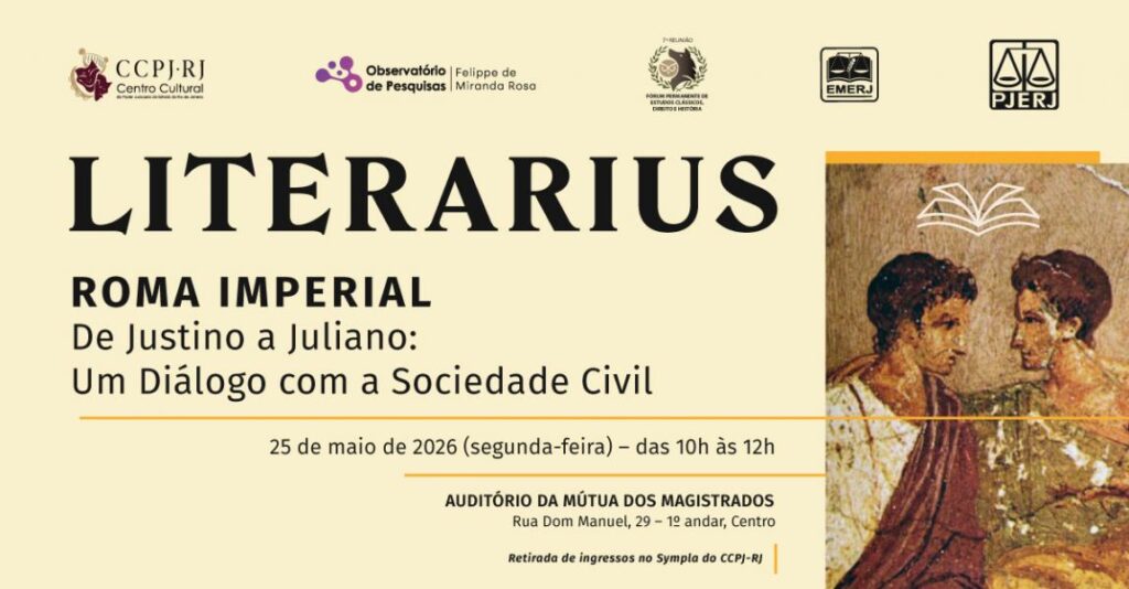 Roma Imperial será tema de encontro sobre estudos clássicos, direito e história no Rio literarius.jpg